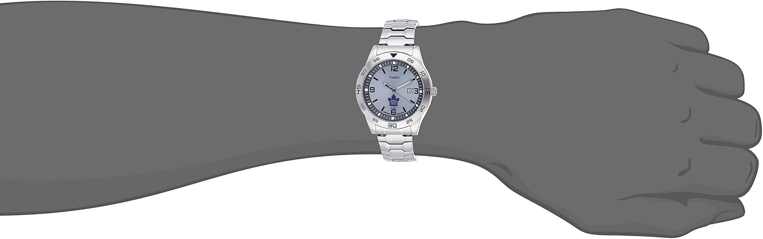 image:imageTimex Tribute Mens Citation 42mm Quartz Watch with Stainless Steel StrapToronto Maple Leafs
