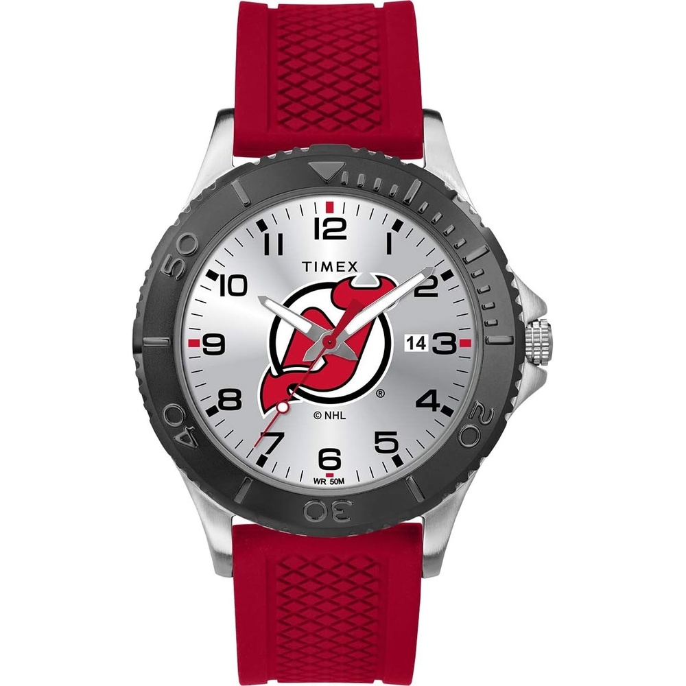 image:imageTimex NHL Mens 42mm Gamer WatchNj Devils