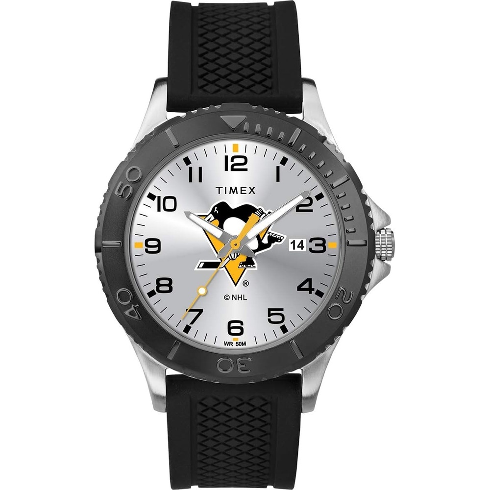 image:imageTimex NHL Mens 42mm Gamer WatchPittsburgh penguins