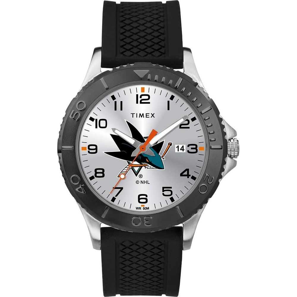image:imageTimex NHL Mens 42mm Gamer WatchSan Jose Sharks