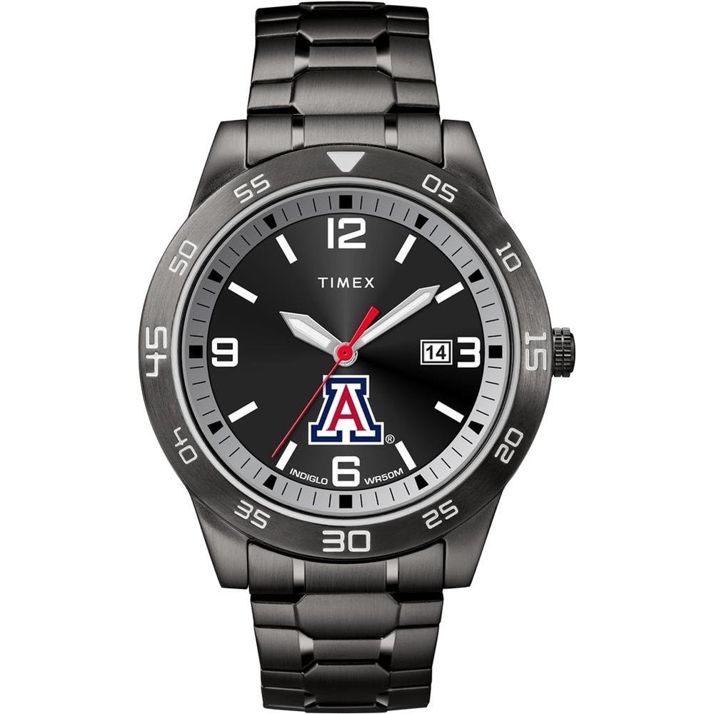image:imageTimex Tribute Mens Acclaim 42mm Quartz Watch with Stainless Steel StrapArizona Wildcats