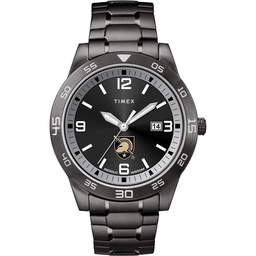 image:imageTimex Tribute Mens Acclaim 42mm Quartz Watch with Stainless Steel StrapArmy Black Knights