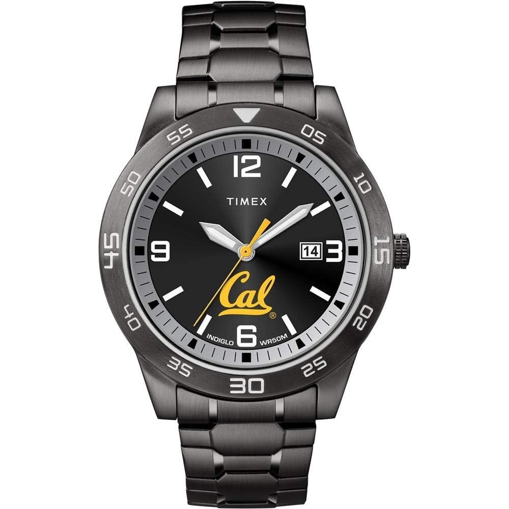 image:imageTimex Tribute Mens Acclaim 42mm Quartz Watch with Stainless Steel StrapCalifornia Golden Bears