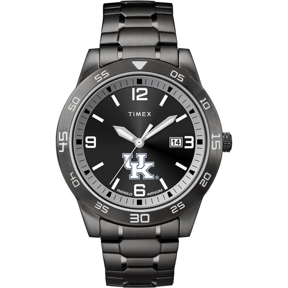 image:imageTimex Tribute Mens Acclaim 42mm Quartz Watch with Stainless Steel StrapKentucky Wildcats