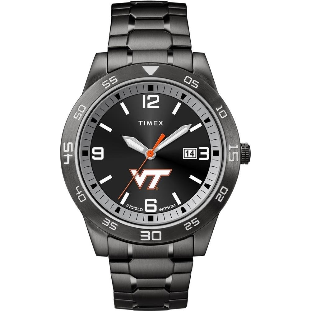image:imageTimex Tribute Mens Acclaim 42mm Quartz Watch with Stainless Steel StrapVirginia Tech Hokies