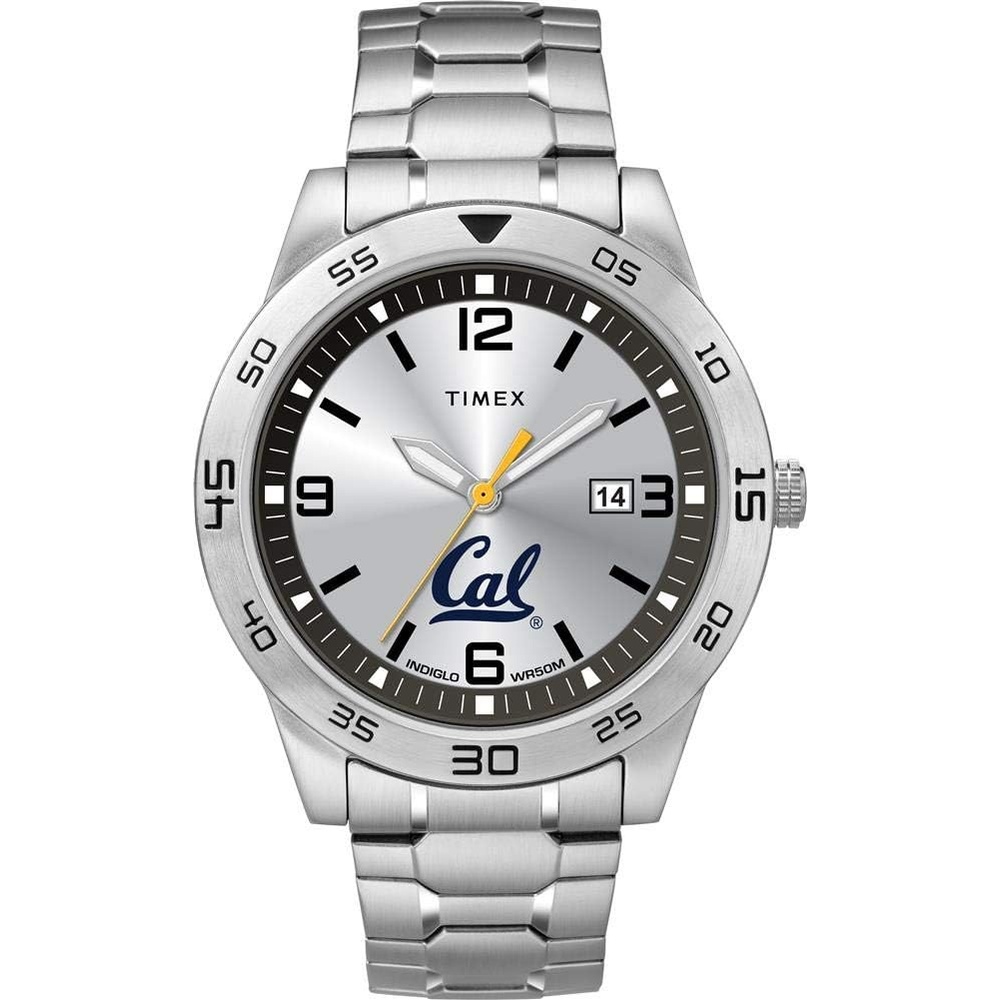 image:imageTimex Tribute Mens Citation 42mm Quartz Watch with Stainless Steel StrapCalifornia Golden Bears