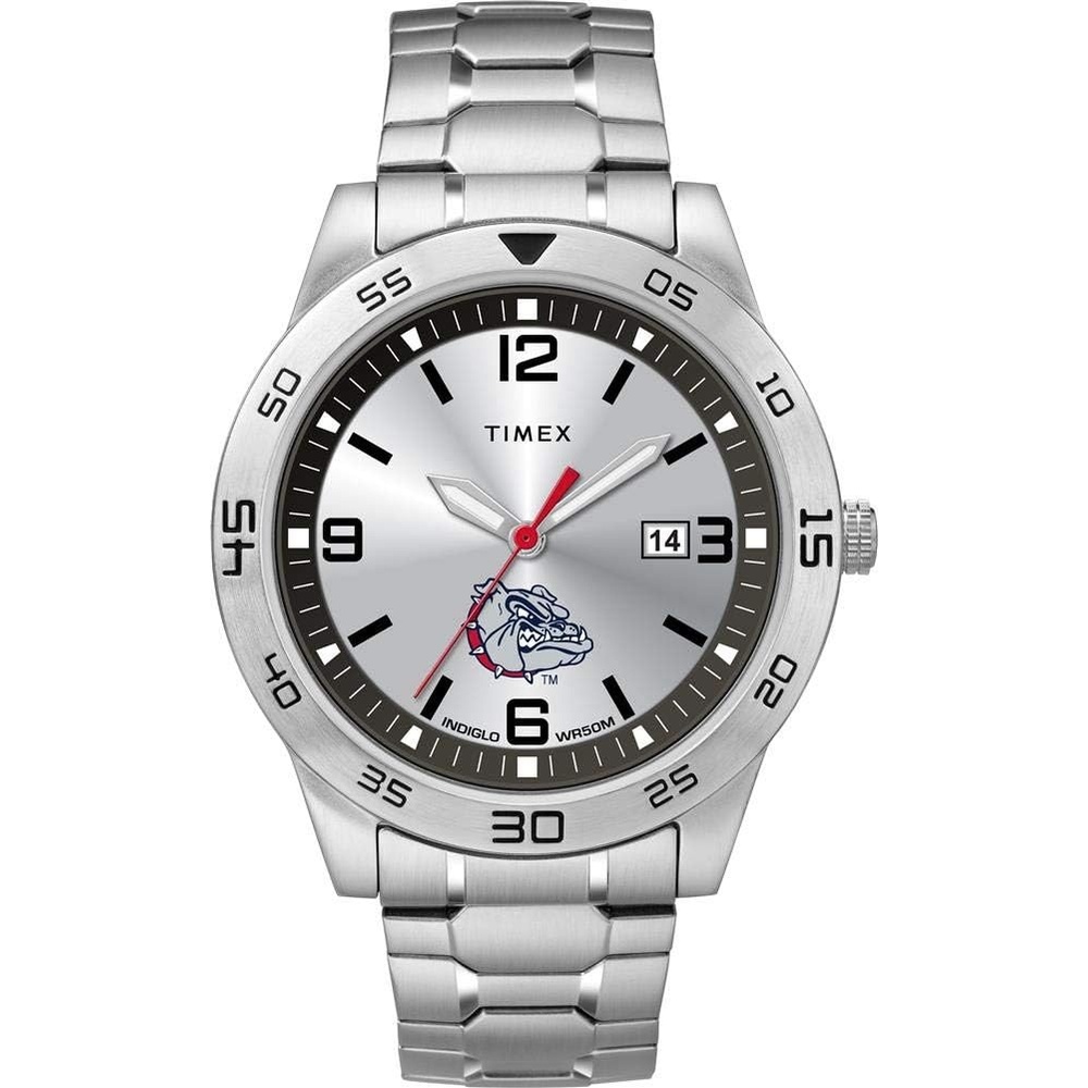 image:imageTimex Tribute Mens Citation 42mm Quartz Watch with Stainless Steel StrapGonzaga Bulldogs