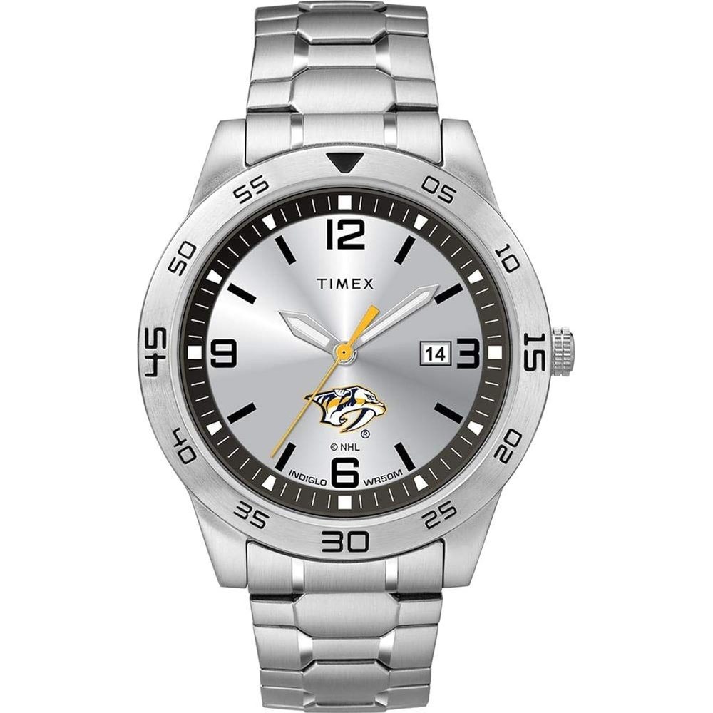 image:imageTimex Tribute Mens Citation 42mm Quartz Watch with Stainless Steel StrapNashville Predators