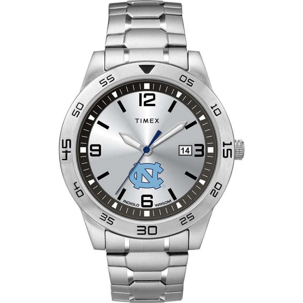 image:imageTimex Tribute Mens Citation 42mm Quartz Watch with Stainless Steel StrapNorth Carolina Tar Heels