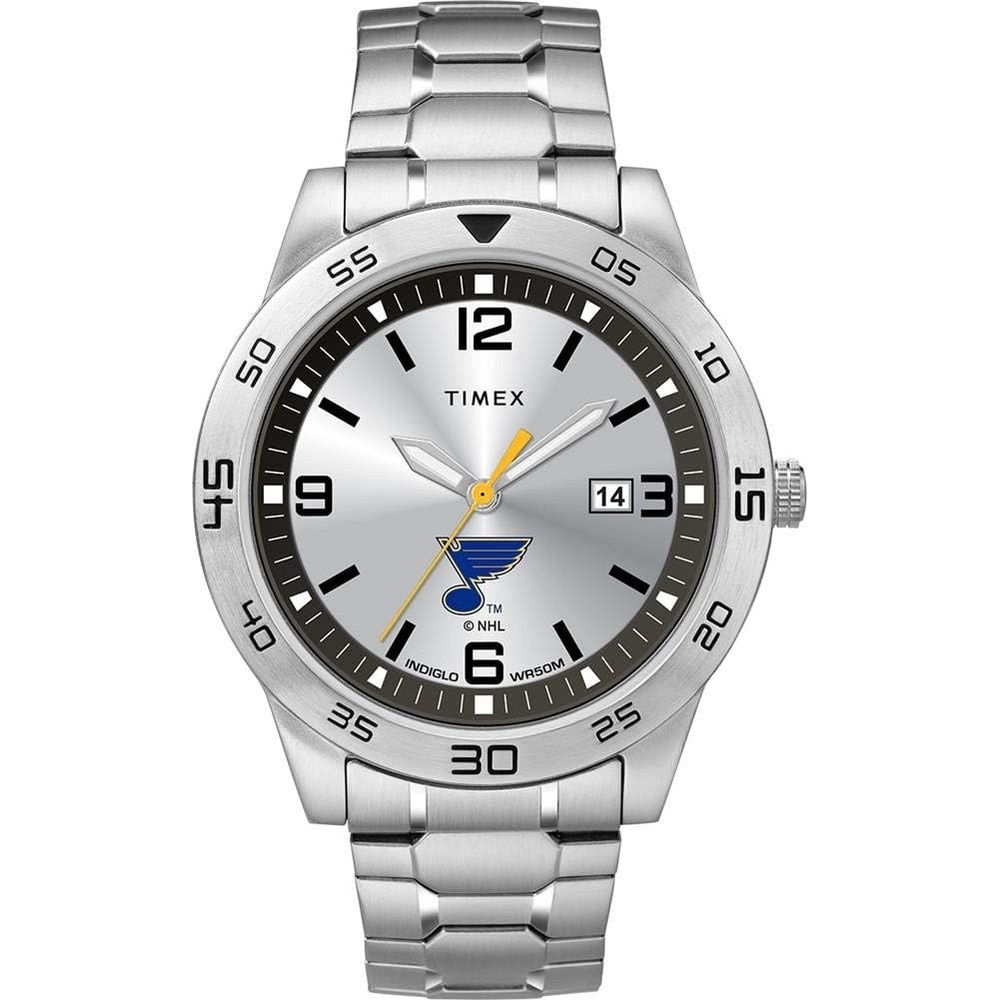 image:imageTimex Tribute Mens Citation 42mm Quartz Watch with Stainless Steel StrapSaint Louis Blues