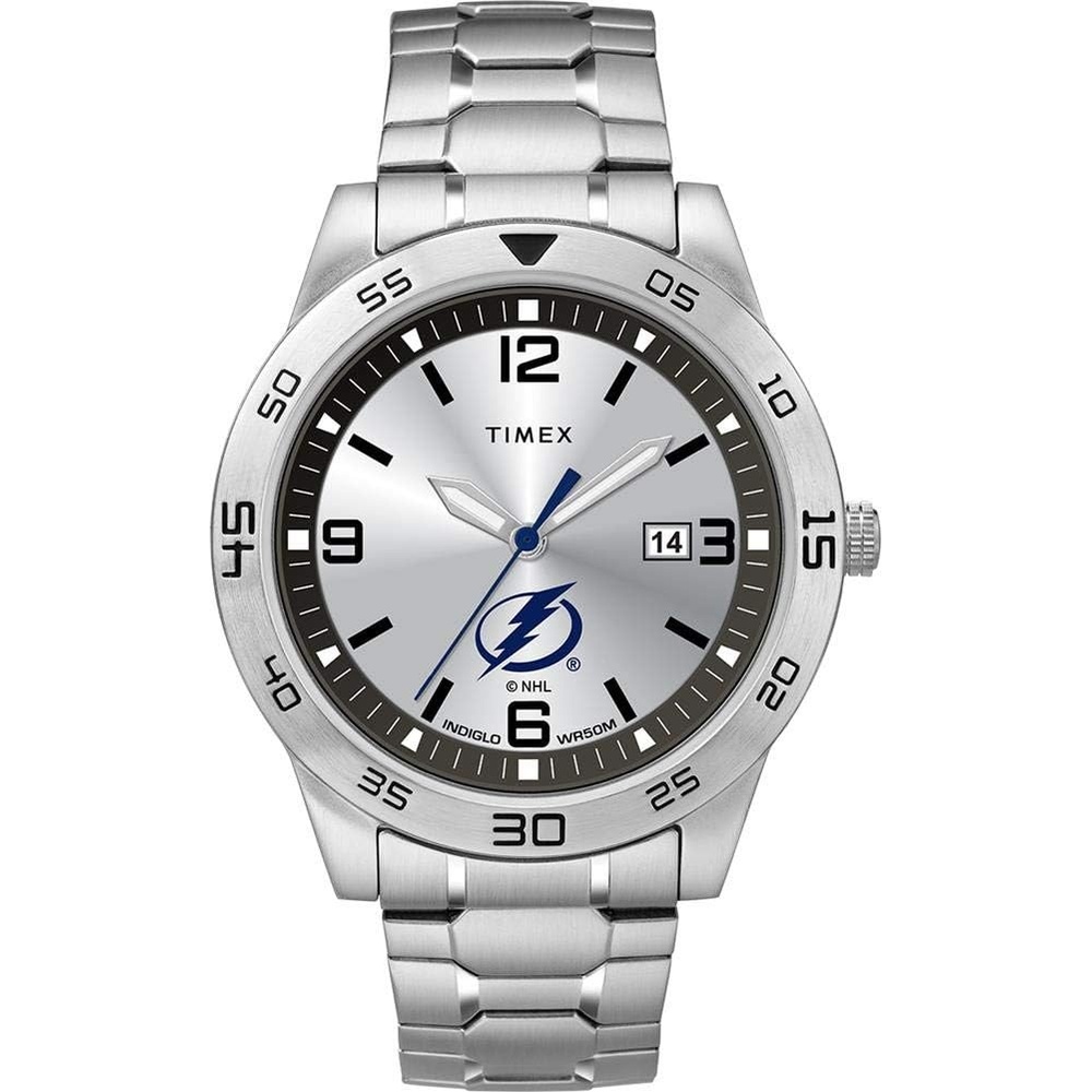 image:imageTimex Tribute Mens Citation 42mm Quartz Watch with Stainless Steel StrapTampa Bay Lightning