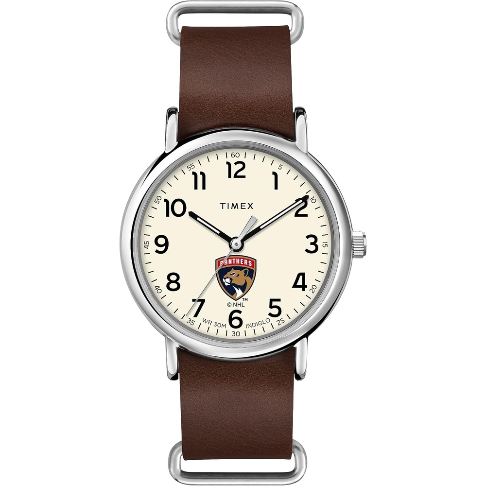 image:imageTimex Tribute Mens NHL Weekender 40mm Quartz Leather StrapFlorida Panthers