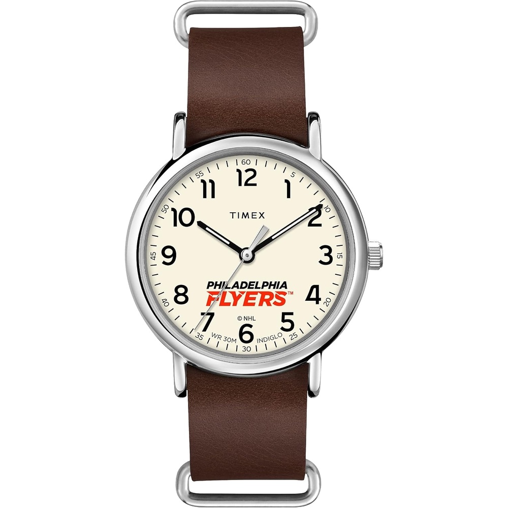 image:imageTimex Tribute Mens NHL Weekender 40mm Quartz Leather StrapPhiladelphia Flyers