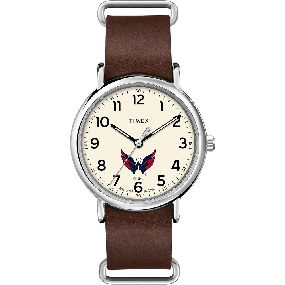 image:imageTimex Tribute Mens NHL Weekender 40mm Quartz Leather StrapWashington Capitals