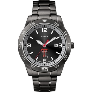 Timex Tribute Men’s Acclaim 42mm Quartz Watch with Stainless Steel Strap(Texas Tech Red Raiders)
