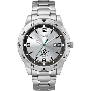 Timex Tribute Men’s Citation 42mm Quartz Watch with Stainless Steel Strap(Dallas Stars)