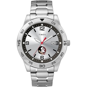 Timex Tribute Men’s Citation 42mm Quartz Watch with Stainless Steel Strap(Florida State Seminoles)