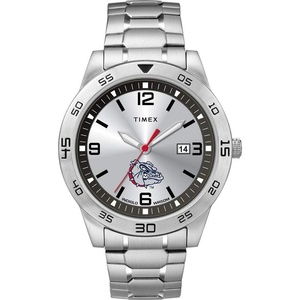 Timex Tribute Men’s Citation 42mm Quartz Watch with Stainless Steel Strap(Gonzaga Bulldogs)