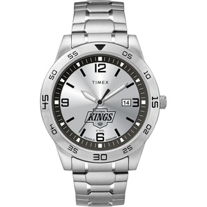 Timex Tribute Men’s Citation 42mm Quartz Watch with Stainless Steel Strap(Los Angeles Kings)
