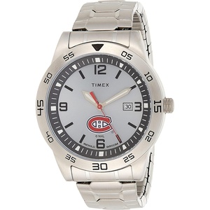 Timex Tribute Men’s Citation 42mm Quartz Watch with Stainless Steel Strap(Montreal Canadians)