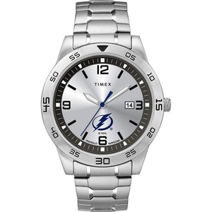 Timex Tribute Men’s Citation 42mm Quartz Watch with Stainless Steel Strap(Tampa Bay Lightning)
