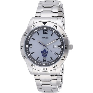 Timex Tribute Men’s Citation 42mm Quartz Watch with Stainless Steel Strap(Toronto Maple Leafs)