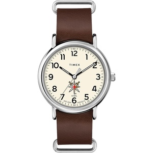 Timex Tribute Men’s NHL Weekender 40mm Quartz Leather Strap(Vegas Golden Knights)