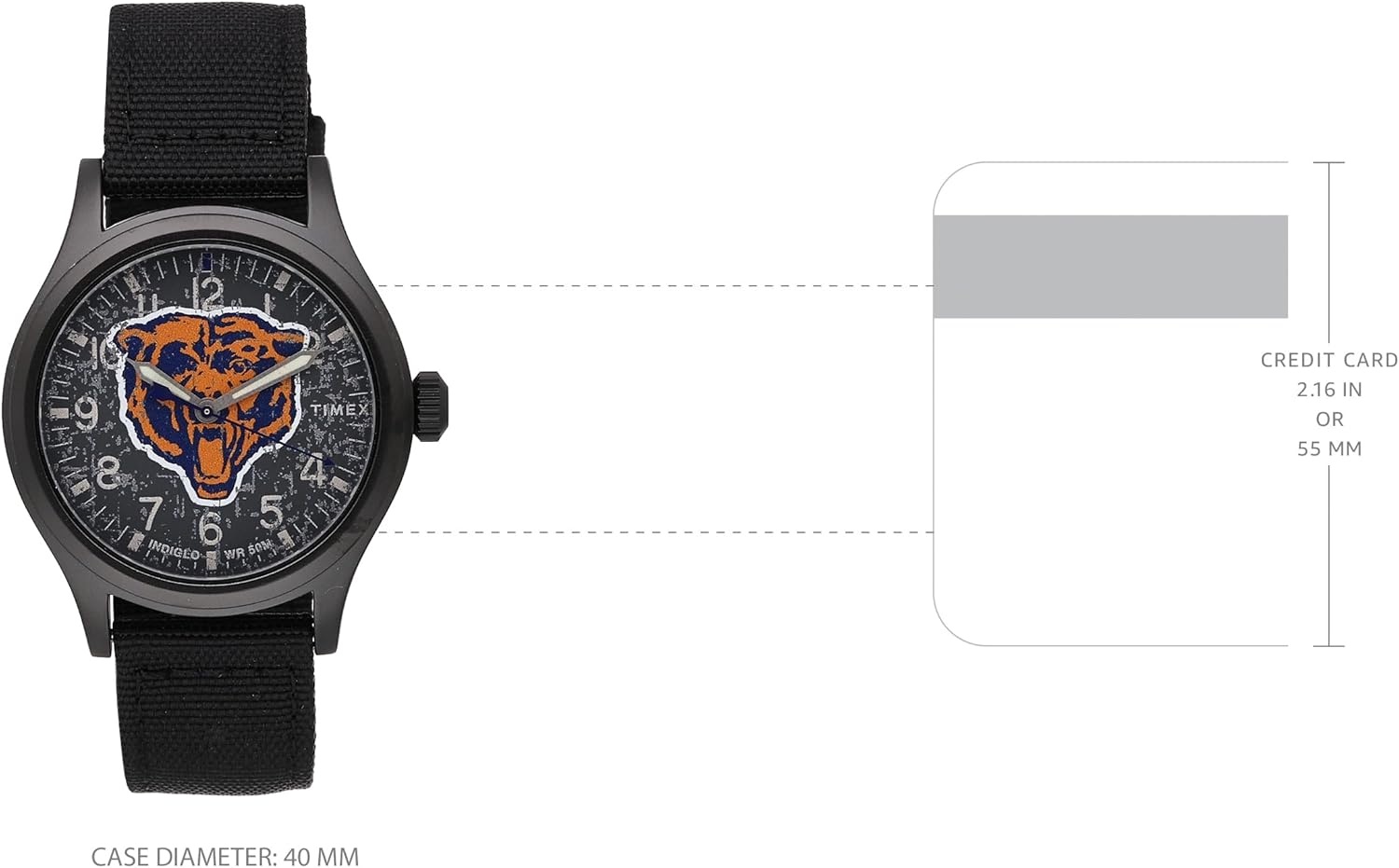 image:imageMens NFL Scout 40mm Quartz Fabric StrapChicago Bears