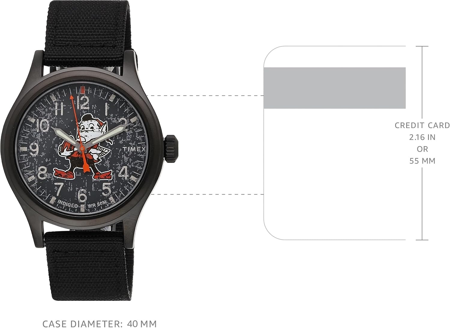 image:imageMens NFL Scout 40mm Quartz Fabric StrapCleveland Browns