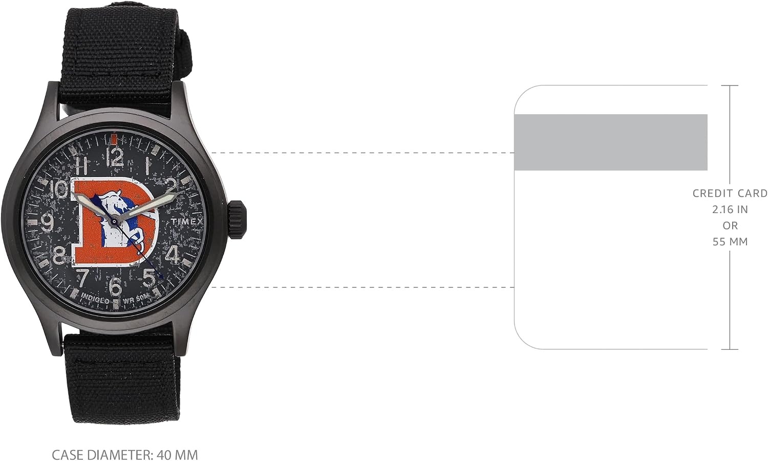 image:imageMens NFL Scout 40mm Quartz Fabric StrapDenver Broncos