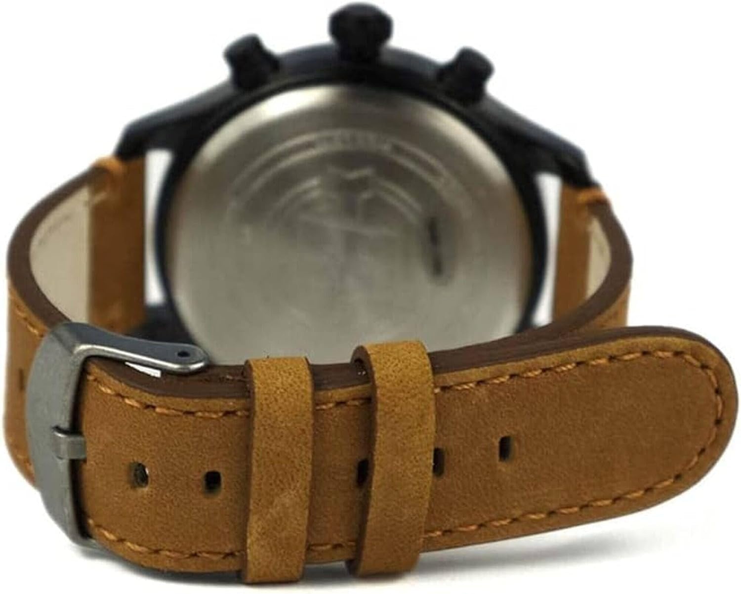 image:imageTimex Expedition Field Chronograph 43mm Mens Analog Watch INDIGLO Backlight Durable Comfortable Adjustable Strap Rugged Outdoor Watch 100M Water ResistanceTanBlack Leather