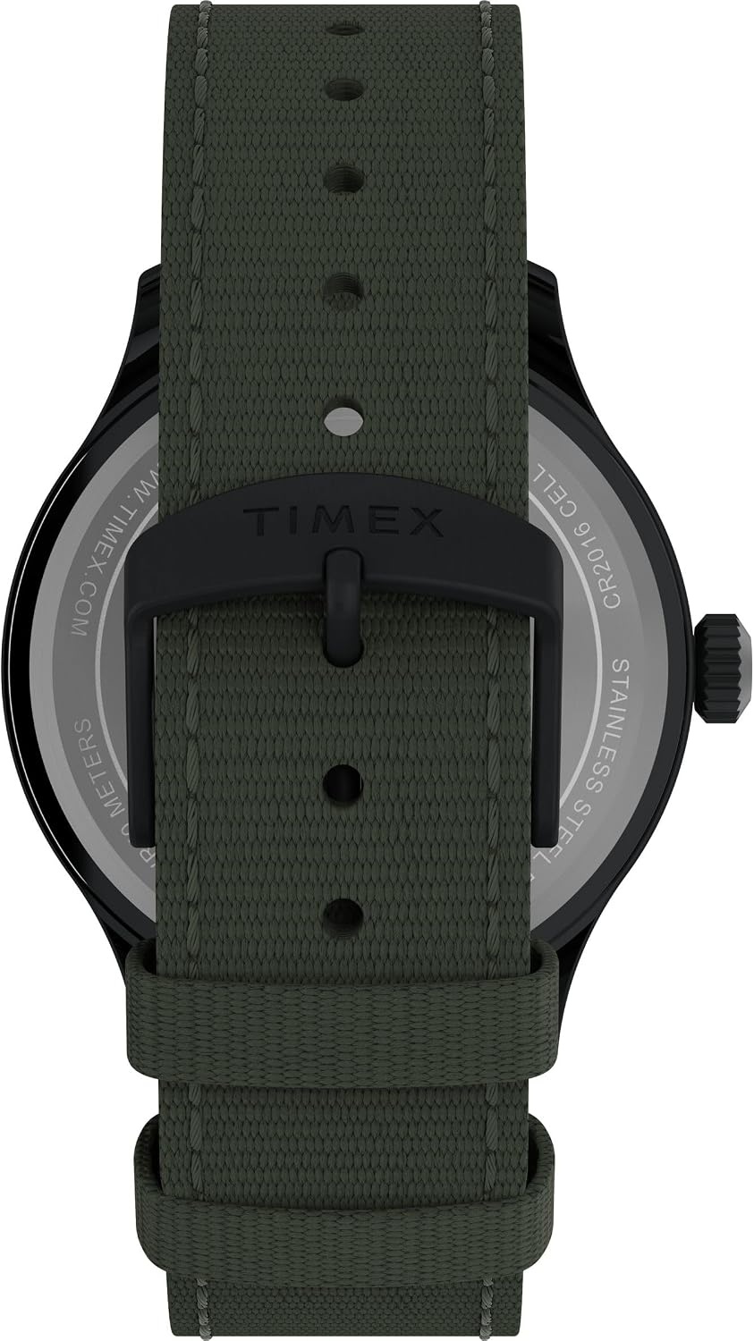 image:imageTimex Expedition Field Chronograph 43mm Mens Analog Watch INDIGLO Backlight Durable Comfortable Adjustable Strap Rugged Outdoor Watch 100M Water ResistanceGreenGreenBlack
