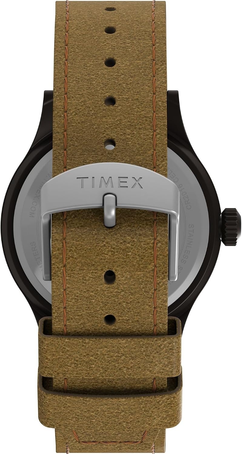 image:imageTimex Expedition Scout 40mm Mens Analog Watch Luminous Hands Durable Comfortable Adjustable Strap 24 Hour Time Rugged Outdoor Watch 50M Water ResistanceBrownGunmetalTan