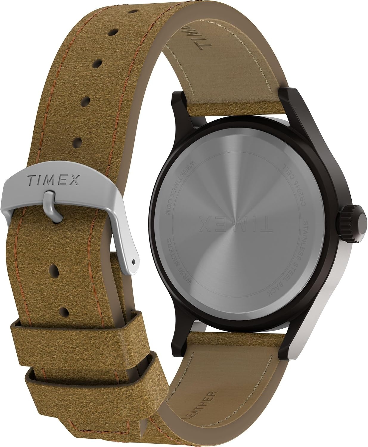 image:imageTimex Expedition Scout 40mm Mens Analog Watch Luminous Hands Durable Comfortable Adjustable Strap 24 Hour Time Rugged Outdoor Watch 50M Water ResistanceBrownGunmetalTan