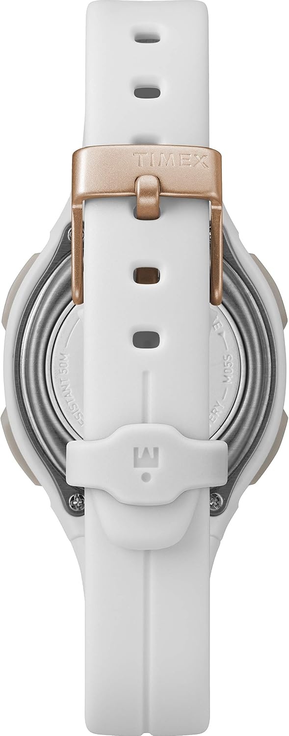 image:imageTimex Ironman Triathlon Transit Watch with Activity Tracking amp Heart Rate 33mmWhiteRose GoldTone