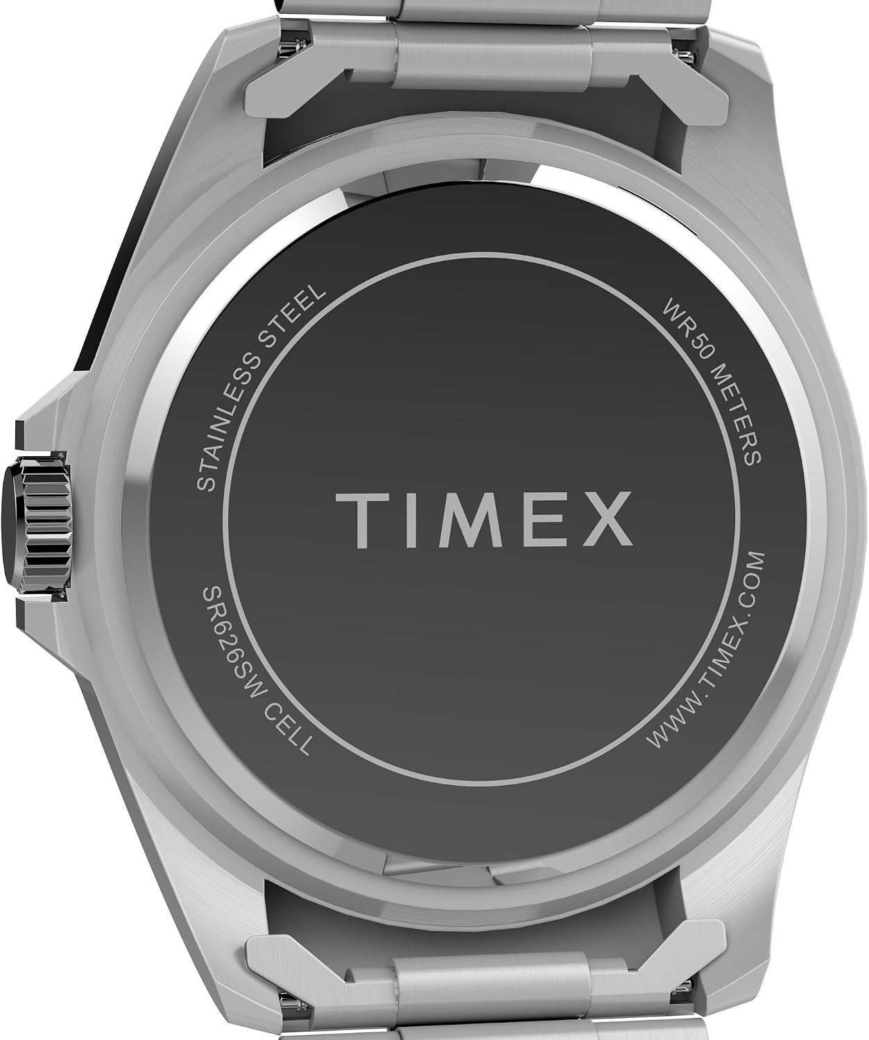 image:imageTimex Mens Dress 42mm WatchSilverToneSilverToneBlue