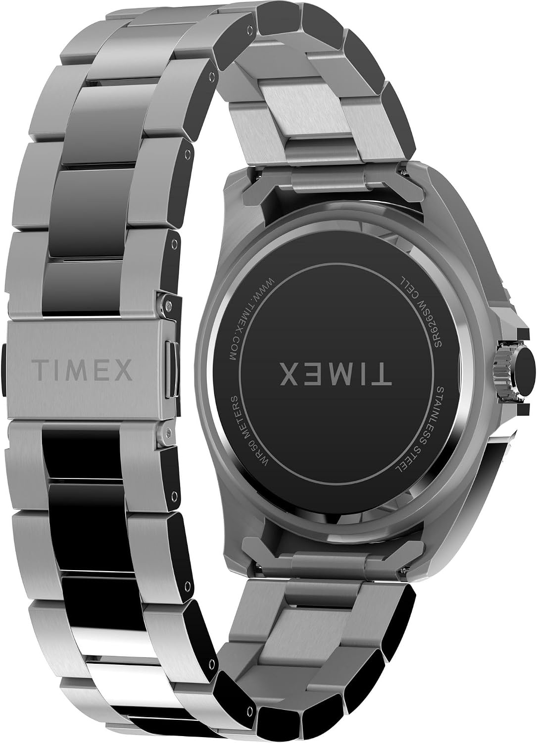 image:imageTimex Mens Dress 42mm WatchSilverToneSilverToneBlue