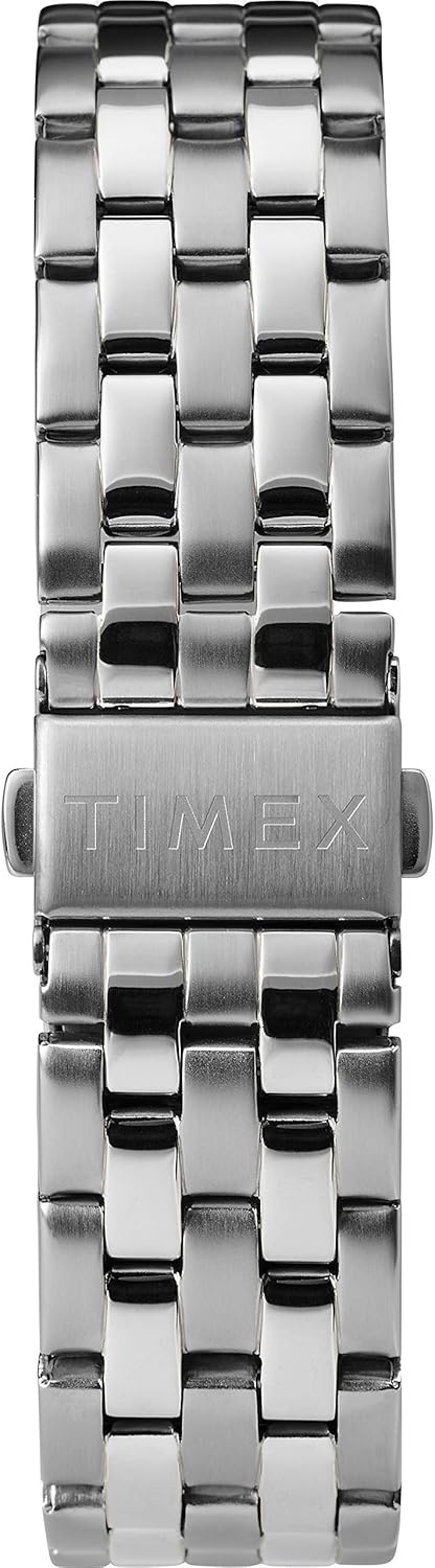 image:imageTimex Mens Dress Analog 40mm Stainless Steel Bracelet WatchSilverToneBlue