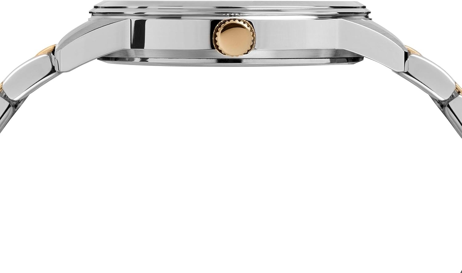 image:imageTimex Mens Dress Analog 40mm Stainless Steel Bracelet WatchTwoTone
