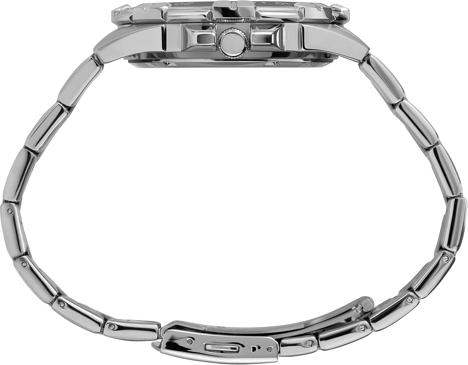image:imageTimex Mens Dress Multifunction 45mm WatchSilverToneBlack