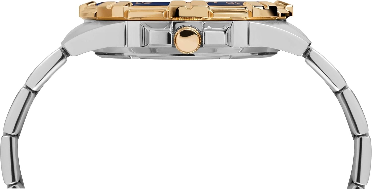 image:imageTimex Mens Dress Multifunction 45mm WatchTwoToneBlue