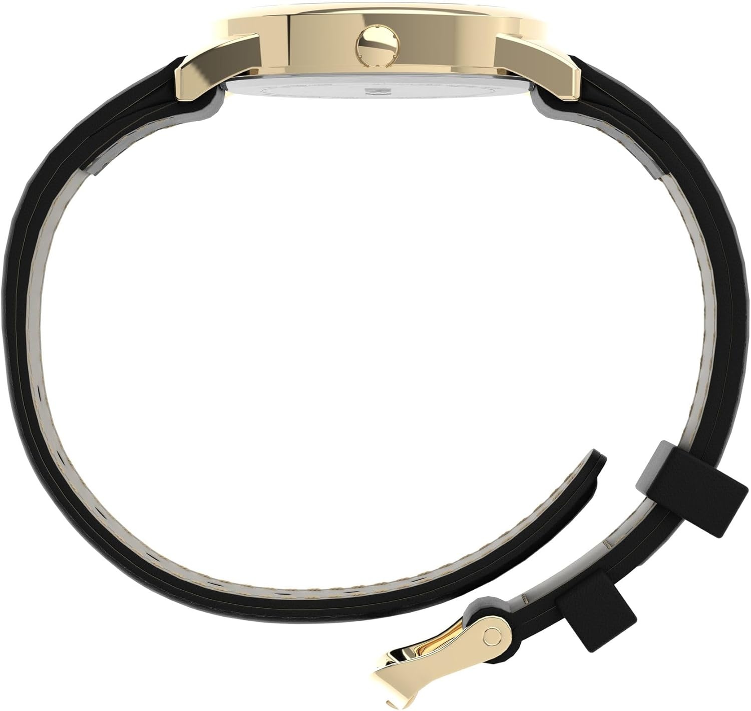 image:imageTimex Mens Easy Reader WatchBlackGoldToneWhite35mm