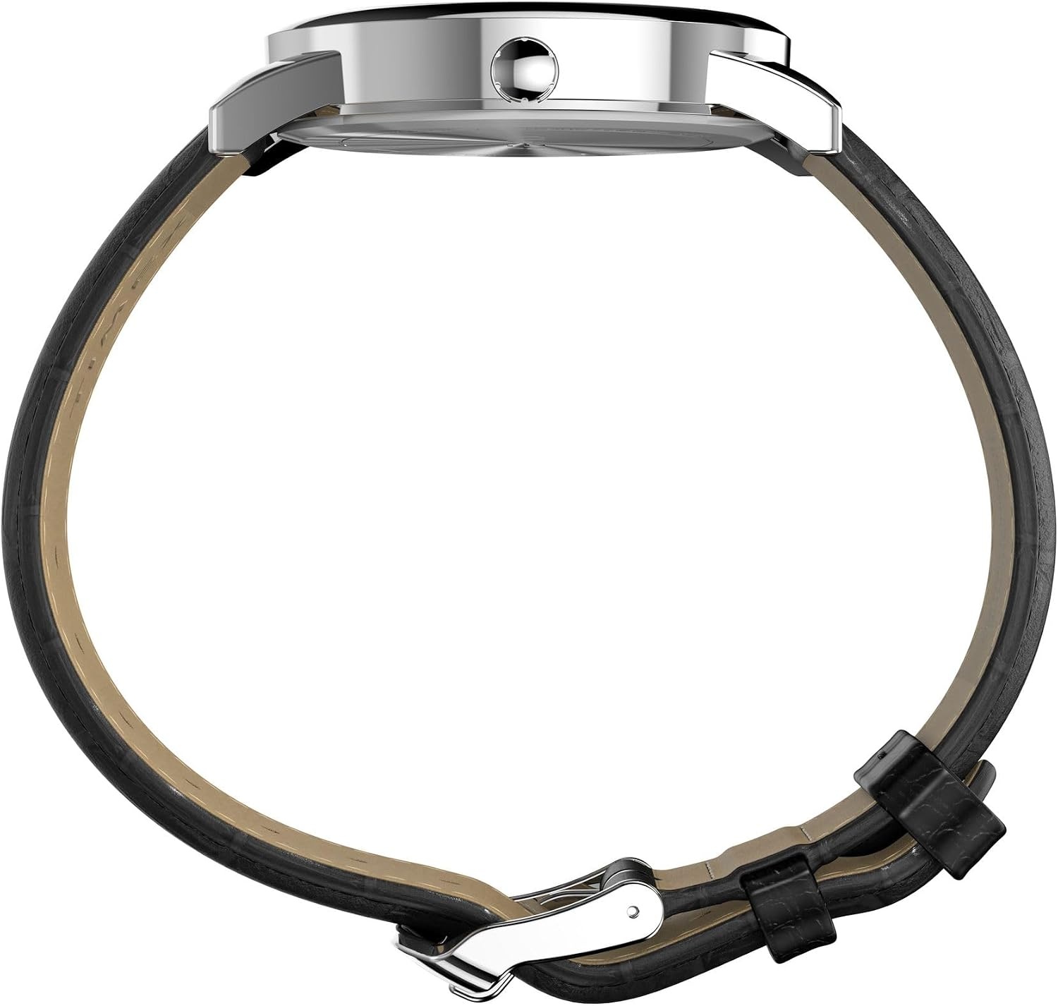 image:imageTimex Mens Easy Reader WatchBlackSilverToneWhite