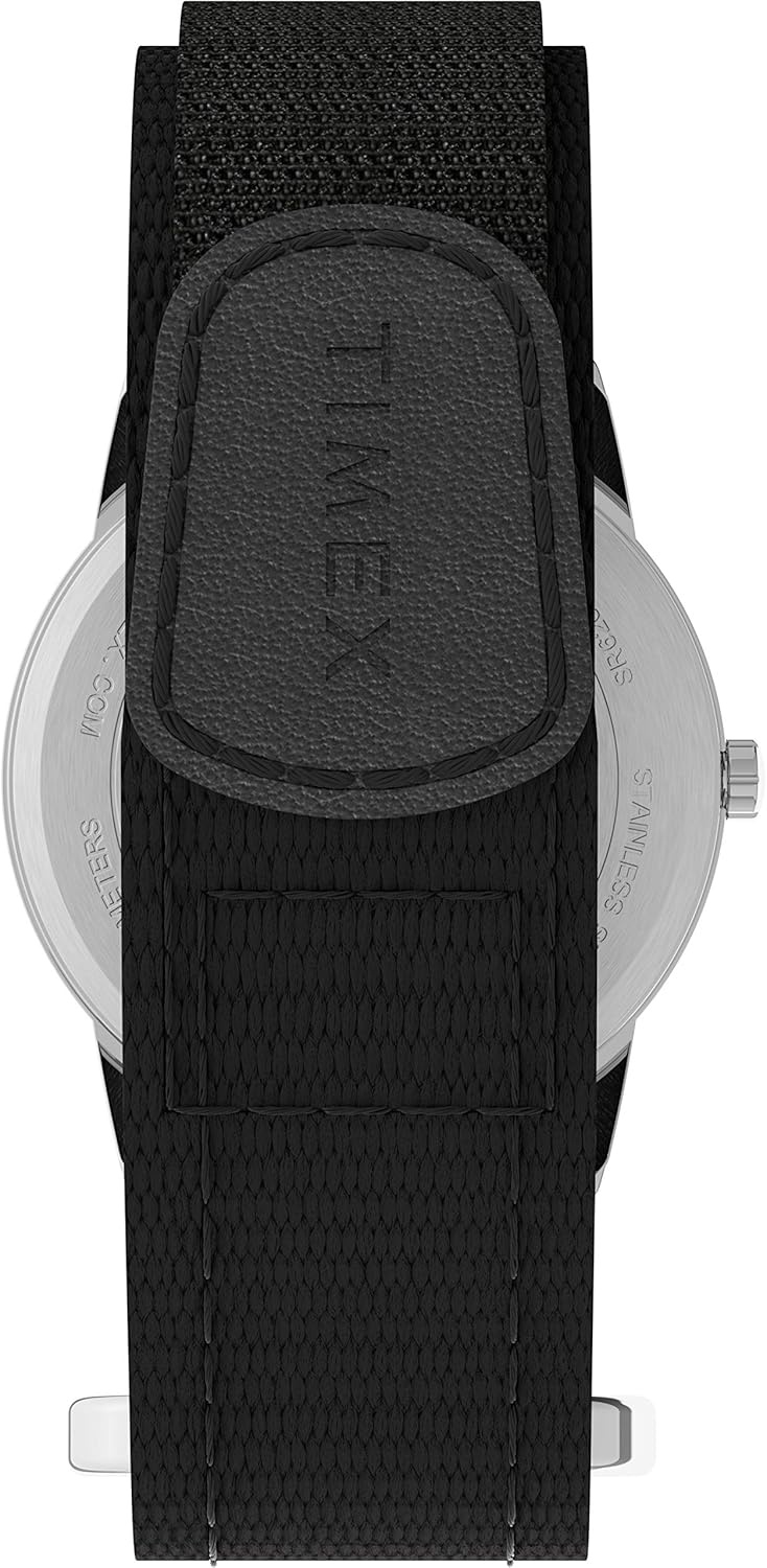 image:imageTimex Mens Easy Reader WatchBlackSilverToneWhiteE35mm
