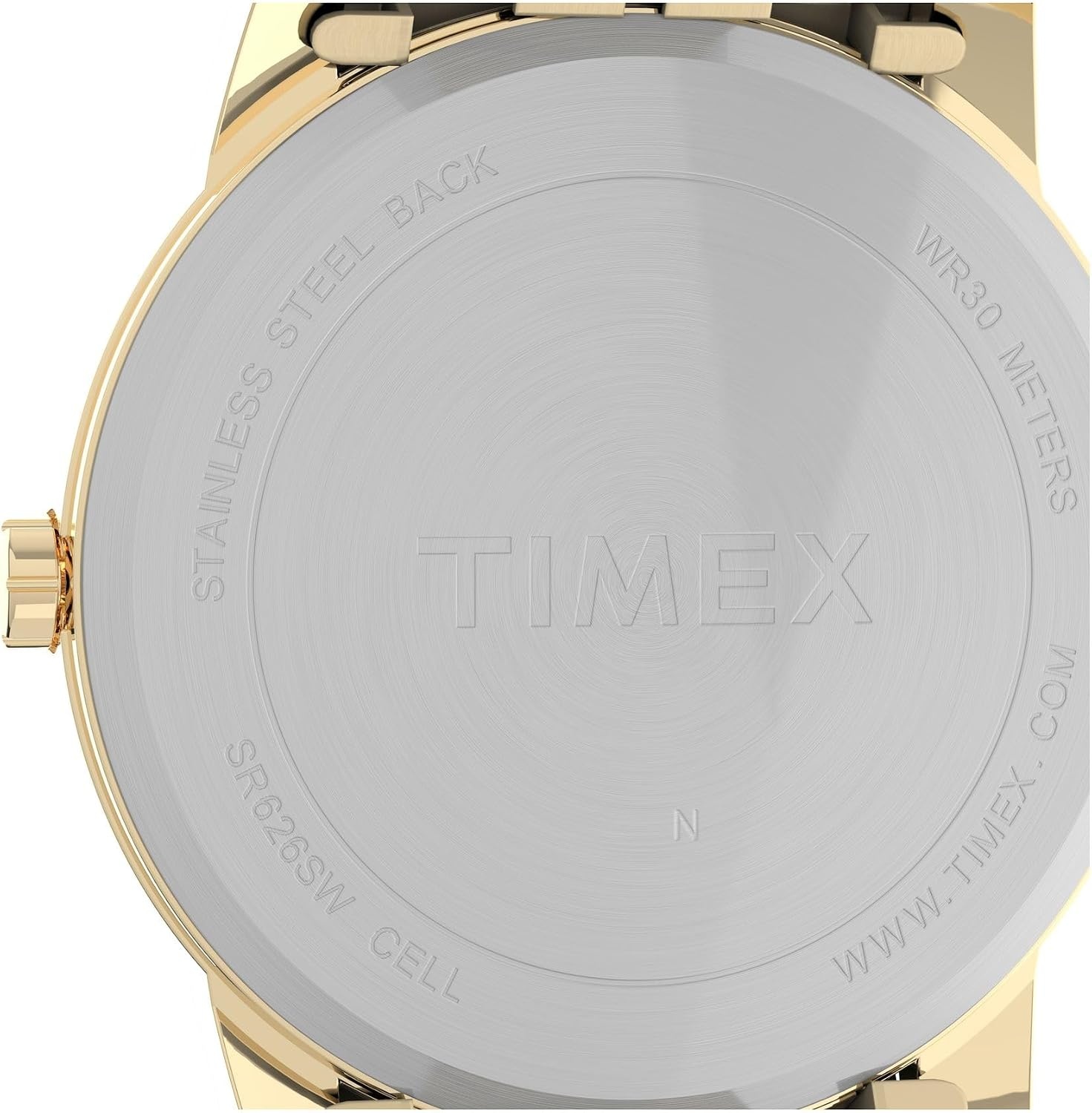 image:imageTimex Mens Easy Reader WatchGoldToneGoldToneWhite35mm