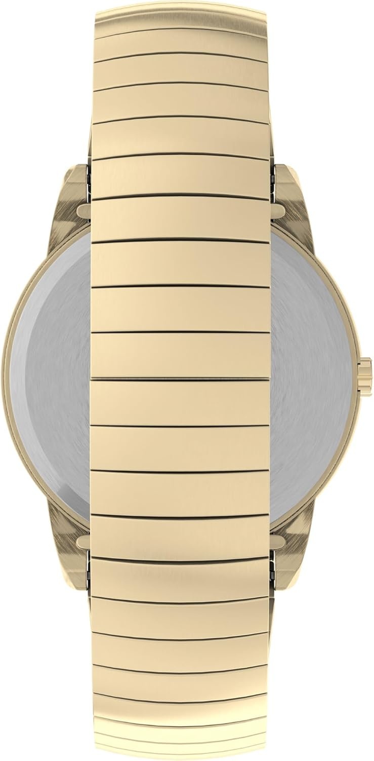 image:imageTimex Mens Easy Reader WatchGoldToneGoldToneWhiteA35mm