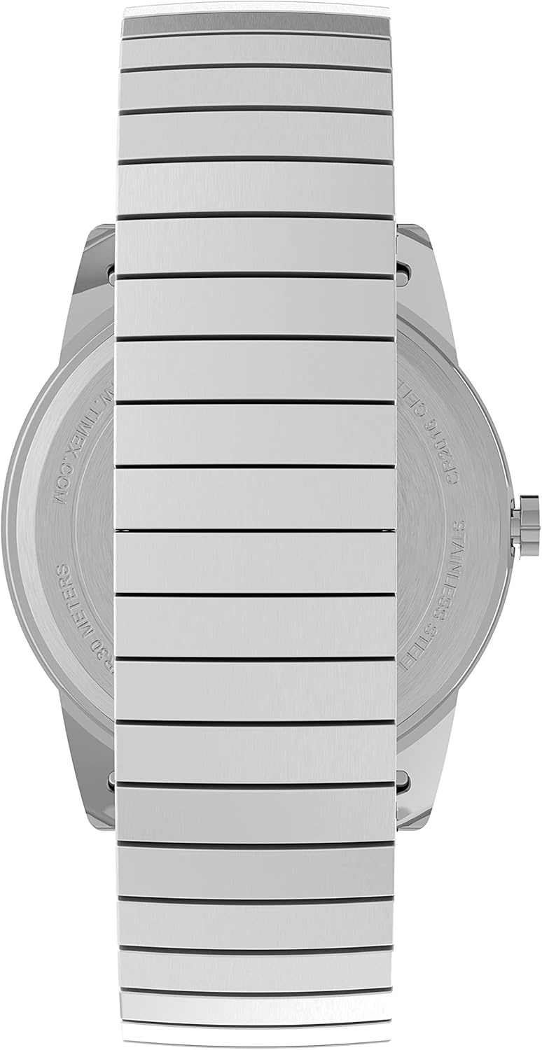 image:imageTimex Mens Easy Reader WatchSilverToneSilverToneWhiteB38mm