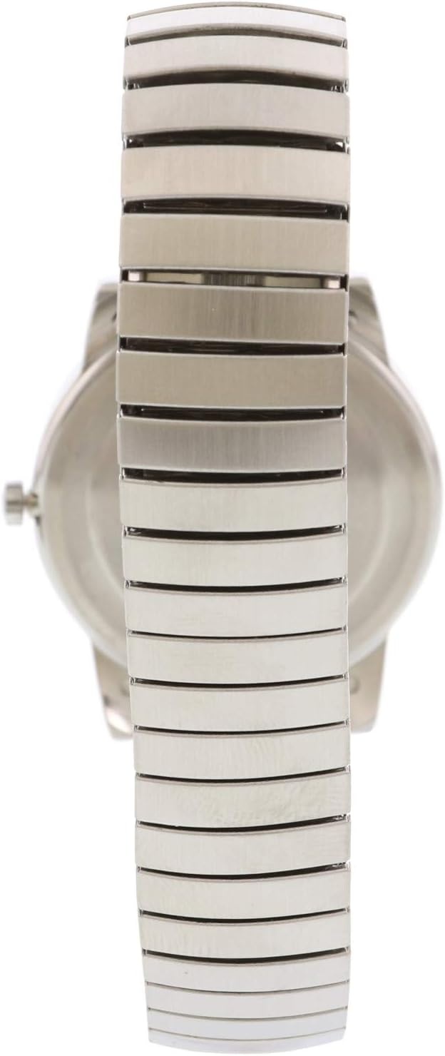 image:imageTimex Mens Easy Reader WatchStainless SteelSilverToneWhite35mm