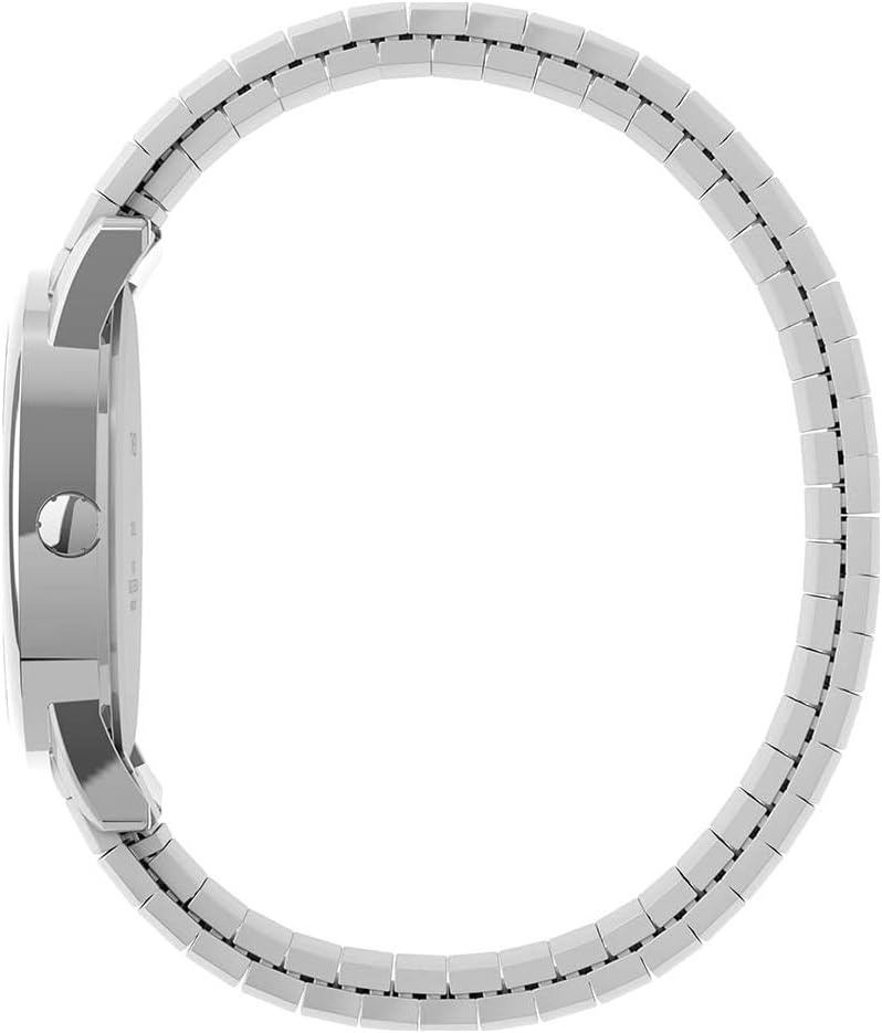 image:imageTimex Mens Easy Reader WatchStainless SteelSilverToneWhiteA35mm