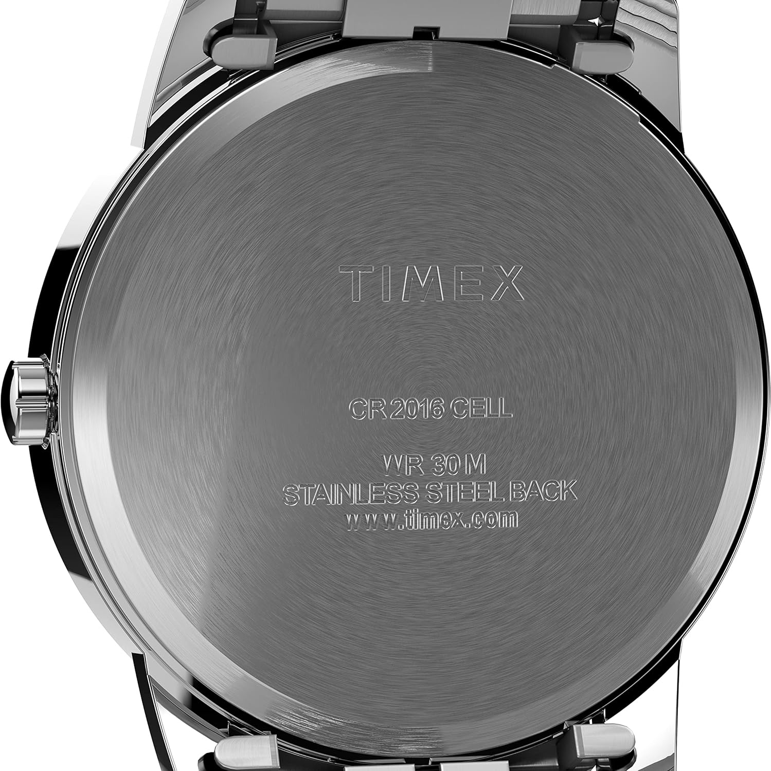 image:imageTimex Mens Easy Reader WatchStainless SteelSilverToneWhiteD35mm